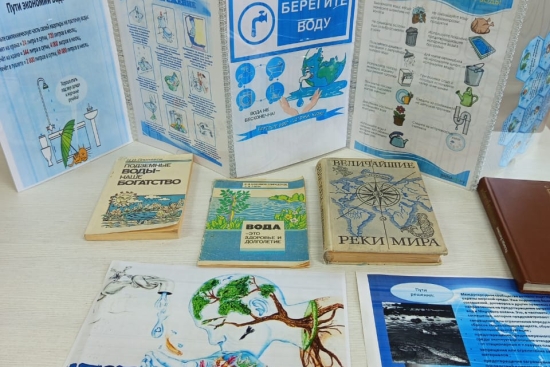 В Рудной средней школе прошёл тематический библиотечный урок «Практика сбережения водных ресурсов в школе и дома»